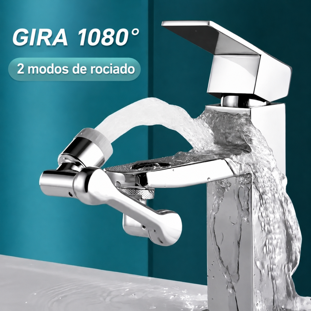 Extensor de Grifo Giratorio 1080° FlexiFaucet | Coroez