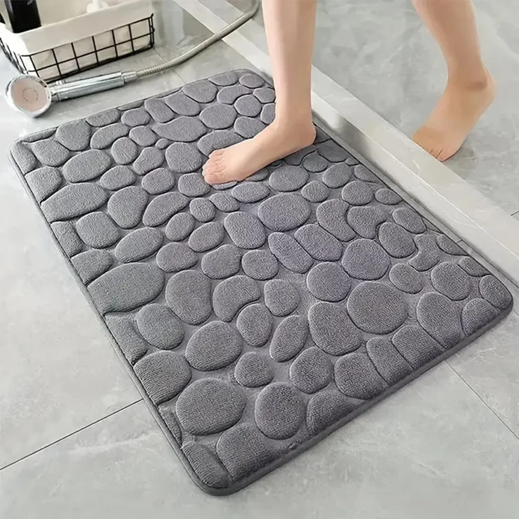 Tapete de Baño Acolchado 3D Absorción Rápida StoneStep | Coroez
