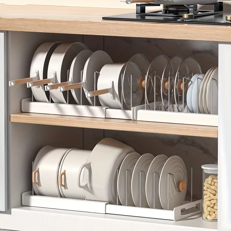 Organizador de Gabinete Extensible para Sartenes y Ollas SteelRack