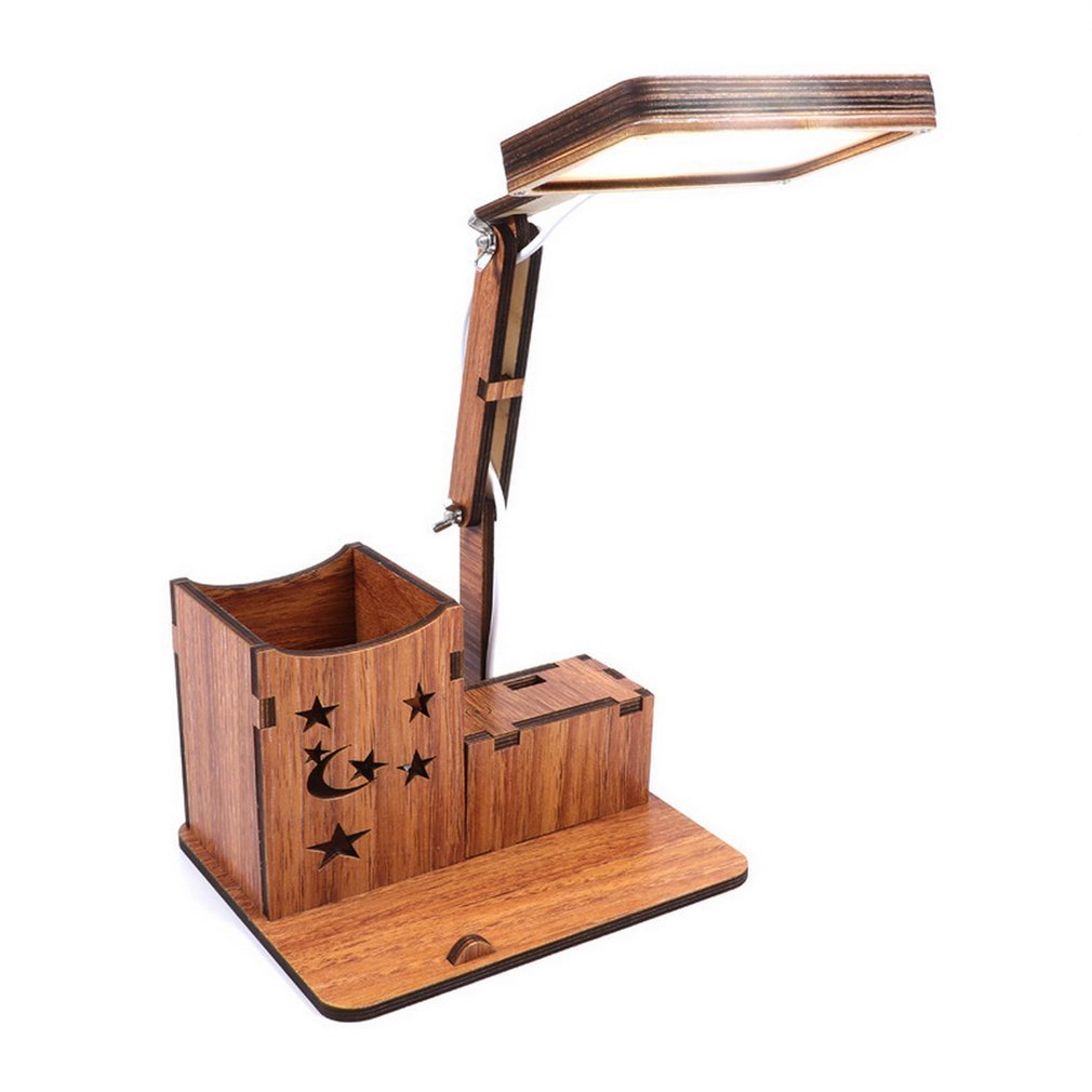 Lámpara de Escritorio LED Tactil en Madera LuminaWood | Coroez