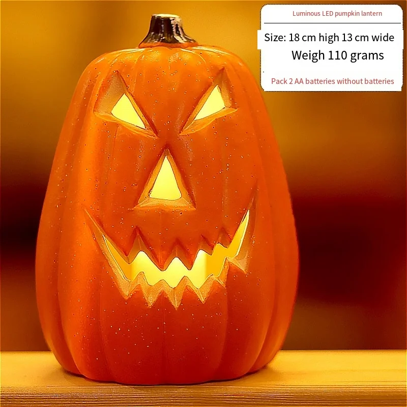 Linterna de Calabaza LED Decorativa con Diseño Tallado para Halloween PumpkinGlow | Coroez