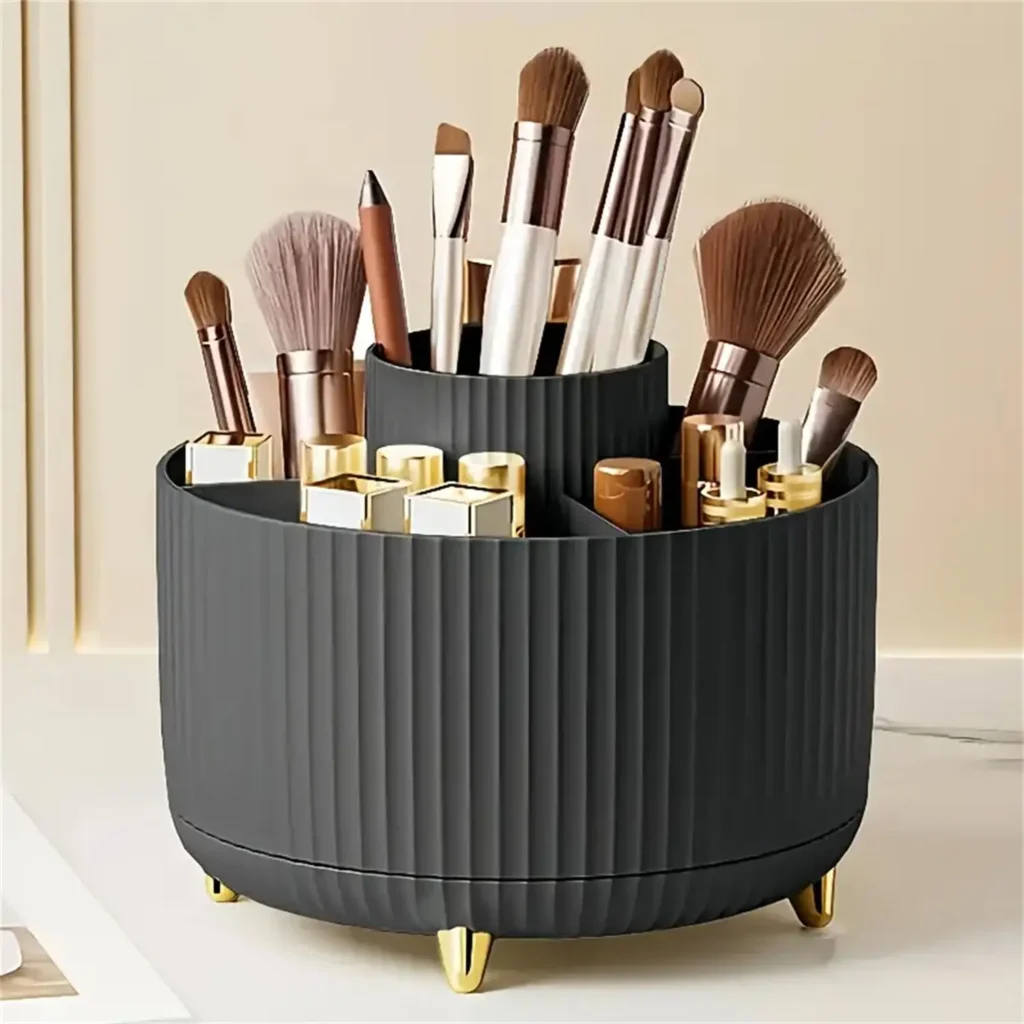 Organizador de Maquillaje Giratorio 360° con 5 Compartimentos SpinBeauty | Coroez
