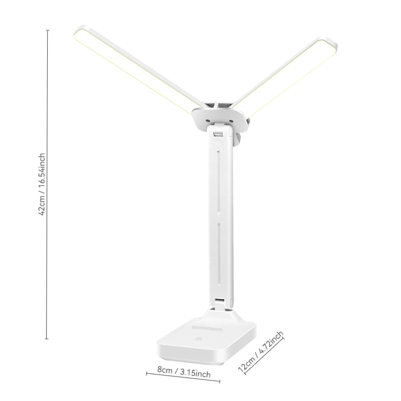 Lámpara LED de Escritorio Recargable Plegable DualLight | Coroez