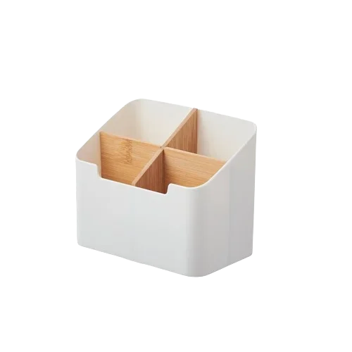 Organizador de Escritorio Multiusos con Divisores de Bambú DecoBox | Coroez - Imagen 2