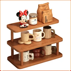Organizador Múltiple de Bambú Estilo Mid-Century | Coroez